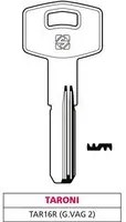 5pz chiave punzonata ottone tar16r (g. vag 2) taroni vit47539