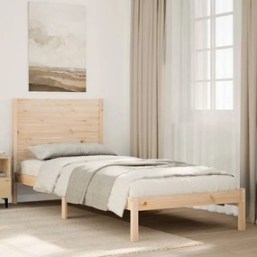 Giroletto extra lungo senza materasso 100x220 cm legno massello