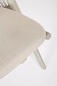 Poltrona da esterno beige in metallo Aloha – Bizzotto