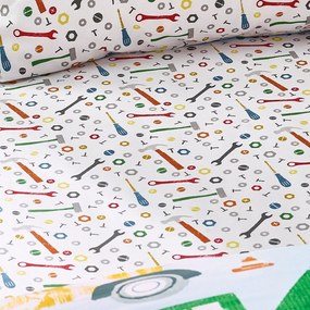 Lenzuolo con angoli per bambini per letto singolo 90x190 cm Digger Dreams – Catherine Lansfield