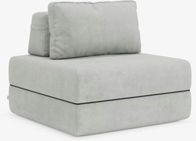 Rift poltrona letto con materasso alto 24 cm e memory foam - schienale mobile e tessuto smacchiabile T31