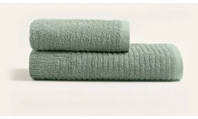 Asciugamani e teli da bagno in cotone verde in set di 2 pezzi - Foutastic