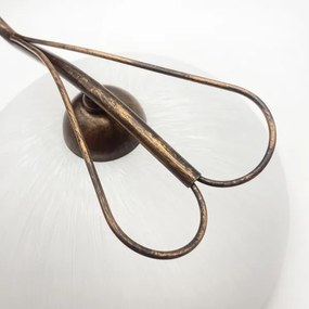 Lampada da parete COBRA 1xE27/60W/230V bronzo/patina