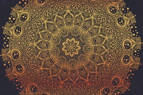 Carta da parati – Mandala orientale dorata