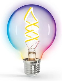 LED RGBW Lampadina FILAMENT G80 E27/4,9W/230V 2700K - Aigostar