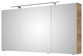 Pensile con luce Cassca PELIPAL legno caldo L 140 x H 70 x P 15 cm