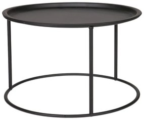 Tavolino nero , Ø 56 cm Ivar - WOOOD