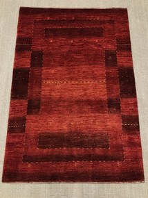 Loribaft Tappeto persiano 100 x 150 Rosso (Iran) Annodato A Mano