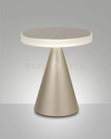 Neutra da tavolo oro opaco h.27cm a led 3000k - 12w - 1260 lm dimme...