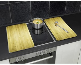 Coprifuoco in vetro temperato in set da 2 52x30 cm Wooden - Maximex