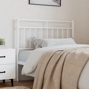 Testiera İn Metallo Bianco 90 Cm /