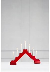 Markslöjd 706050 - Candelabro natalizio a LED EVELIN 7xLED/0,06W/6xAA bianco