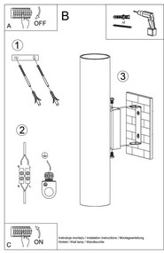 Sollux SL.1483 - Applique LAGOS 2xGU10/10W/230V color crema