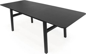 Tavolo da pranzo con effetto rovere allungabile con estensione 90x180 cm Curved – Woodman