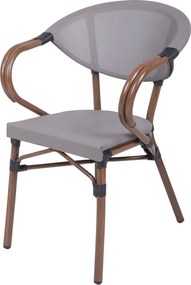 Sedia da esterno beige in metallo Toskana – Garden Pleasure