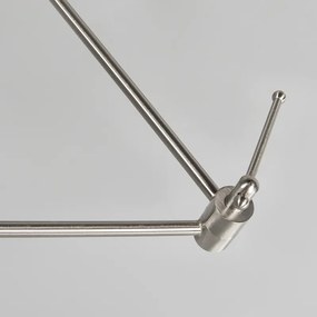 Lampada a sospensione in acciaio con paralume 35 cm nero regolabile 2 luci - Blitz