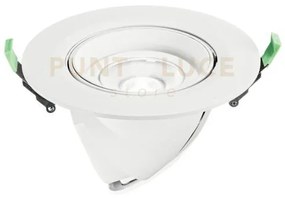 Incasso led delta in alluminio bianco e argento cob 38w 4300lm cct ...