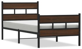 Giroletto senza materasso con testiera e pediera 90x200 cm