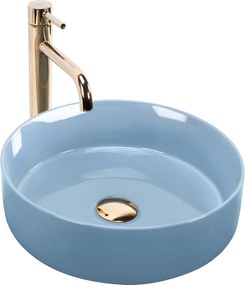 Lavabo da appoggio Rea SAMI L.BLUE SHINY