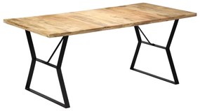 Tavolo da Pranzo 180x90x76 cm in Legno Massello di Mango