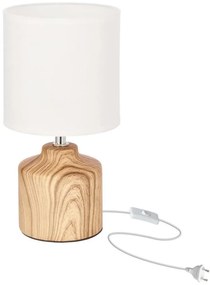 Lampada da tavolo MINOS 1xE14/40W/230V marrone/bianco