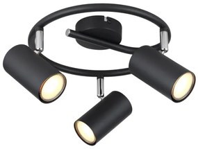 Globo 57914-3 - Faretto ALLVI 3xGU10/25W/230V nero