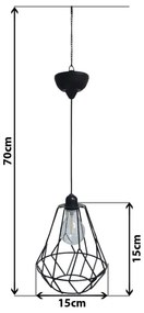 Lampadario solare LED su filo KATTY 1,2V 300 mAh IP44