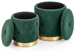 SET 2x Tabacco POLLY diametro 40/44 cm verde/oro
