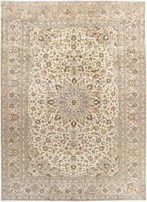 Kashan Tappeto 310 x 420 Beige (Iran) Annodato A Mano
