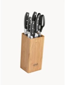 Set coltelli con blocco coltelli con 5 coltelli e 1 paio di forbici Cuisine