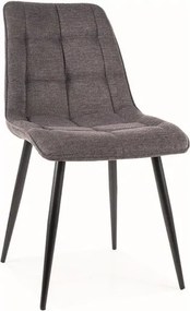 Sedia Chic Brego Brego grigio18/nero
