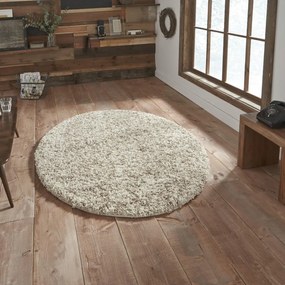 Tappeto crema , ø 133 cm Vista - Think Rugs