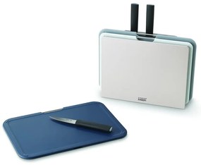 Set di 3 taglieri e coltelli con supporto Nest Plus - Joseph Joseph