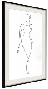 Poster  Impeccable Figure  Cornice Quadri Cornice nera con pass-partout, Larghezza x Altezza Home decor 30x45