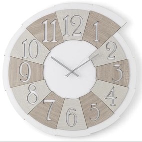 Orologio rotondo da parete legno laminato D30 cm BRC - SPICCHIO