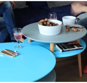 Tavolino rosa UFO, Ø 57 cm Ufo - Ragaba