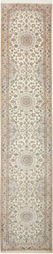Nain Tappeto 90x400 Beige (Iran) Annodato A Mano