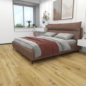 Pavimento SPC passaggio intenso Venezia rovere scuro Sp 5.5 mm con sottopavimento integrato 2.196 m²