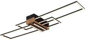 Globo 67208-40N - Plafoniera LED DAKARI LED/40W/230V 3000K 25x100 cm nero