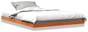 Giroletto Marrone Cera 140x190 Cm İn Legno Massello Di Pino /
