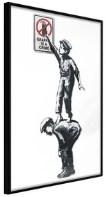 Poster Banksy: Graffiti Is a Crime