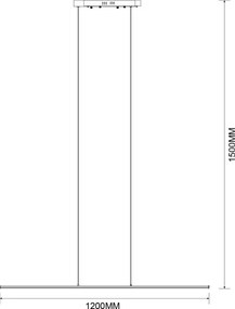 Zuma Line MS903-GD - Lampadario LED a sospensione con cavo ESERO LED/20W/230V dorato