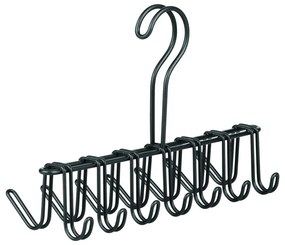 Portacravatte e cinture in metallo nero, 17 x 25 cm Classico - iDesign