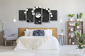 Quadri 5 pezzi – Armonico Yin e Yang