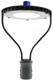 Lampione stradale Led 50W Nero IP65 Bianco neutro 4500K con sensore crepuscolare M LEDME