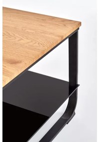 Tavolino ARTIGA 45x105 cm nero/beige