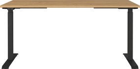 Scrivania regolabile elettricamente con piano effetto rovere 80x160 cm Agenda - Germania