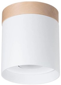 Sollux SL.1348 - Faretto RIF 1xGU10/10W/230V diametro 12 cm bianco