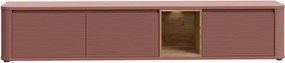 Mobile TV Sospeso 3 Ante 215x40x40 Con Vano A Giorno Lehman Terracotta