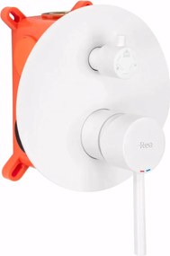 Set da vasca-doccia da incasso Rea Lungo WHITE Matt + BOX